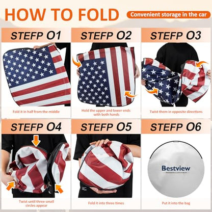 American Flag Windshield Sunshade for 2018 (2018-2024 Toyota Camry American Flag)