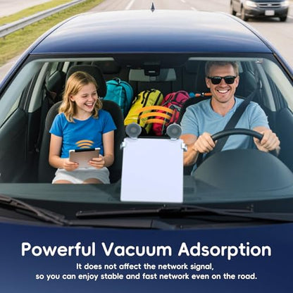 for Starlink Mini Suction Cup Mount for Dashboard & Windshield Ensures Stable Satellite Signal (Finger Pull)