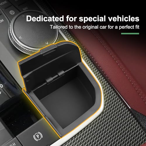 for BMW 1 2 3 4 Series X3 X4 F40 F44 G20 G21 G22 G23 G24 G26 G01 G02 M4 G82 M3 G80 i4 i3 LHD Modification Car Center Console Gear Shift Lever Storage Box ABS Organizer Interior Accessories