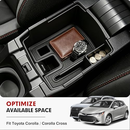 Center Console Organizer for 2019 (2019-2026 Toyota Corolla 2022+ Corolla Cross)
