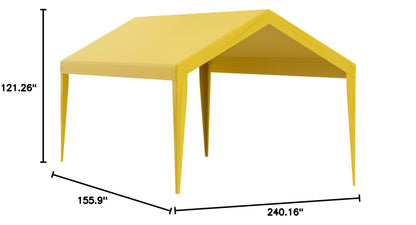 Carport Replacement Canopy Cover 10 x 20 ft (Beige / 10x20ft)