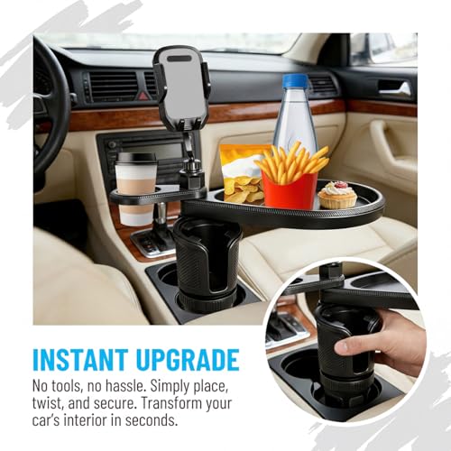 Car Cup Holder Tray (Gray)