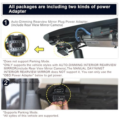 4K Dash Cam Custom fit for GMC Yukon (Model B Front 4K Only)
