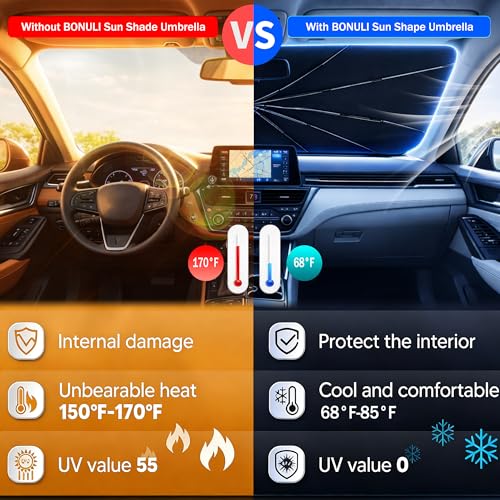 Car Windshield Sun Shade Umbrella for Honda Accord 2018 (For Honda Accord 2018-2022)