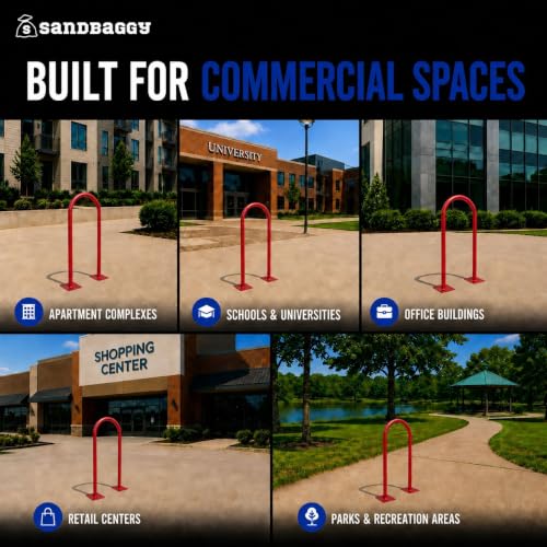 U Shaped Bike Rack (Red)