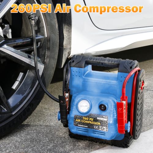 1800 Amp Jump Starter with Air Compressor (1800Amp jump starter)