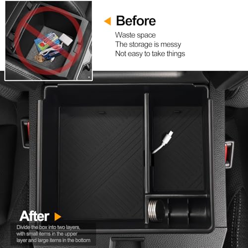 for Toyota 4Runner 2025 2026 Cup Holder Armrest Storage Box (2025-2026 4runner)