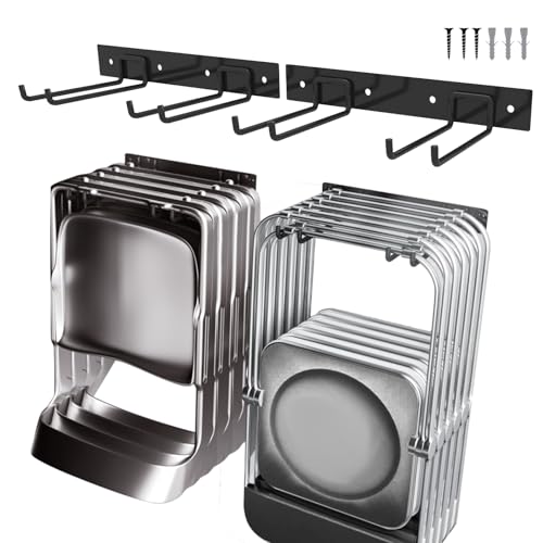 2Pack Folding Chair Storage Rack