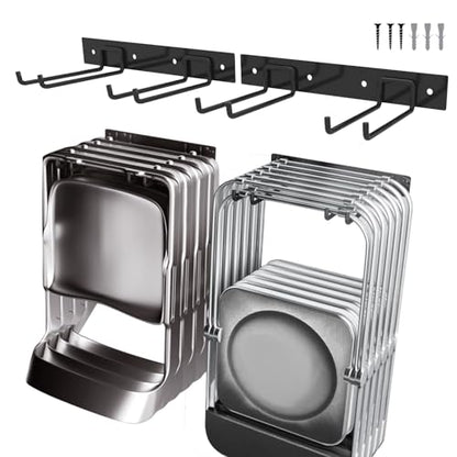 2Pack Folding Chair Storage Rack