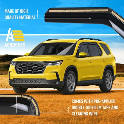 Extra Durable Window Deflectors in (For Honda Pilot 23-26)