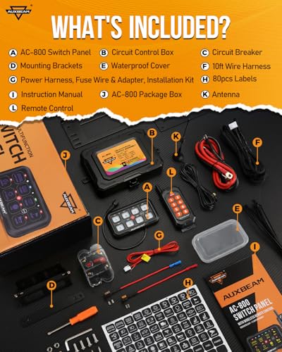 8 Gang Switch Panel Bluetooth RGB AC (8 Gang Remote Bluetooth Panel (One Side Output))