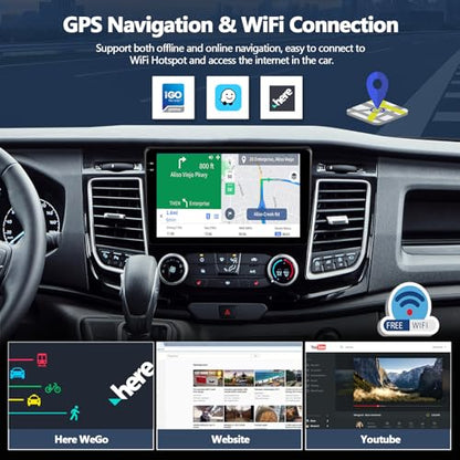 4G+128G Car Radio Stereo for Ford Transit 150 250 350 2020