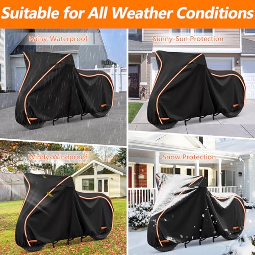 Motorcycle Cover for Honda Grom Monkey Navi Kawasaki Pro Benelli (Black / for Honda Grom MSX125)