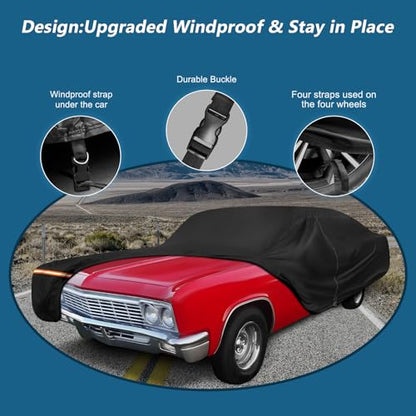 Car Cover for Chevy Caprice 2 (Black / for Chevy Caprice 1966-1996)