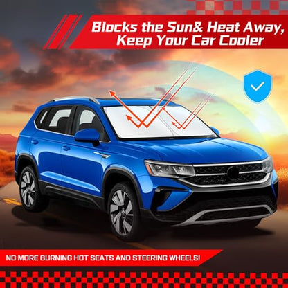 Windshield Sun Shade for Volkswagen VW Taos 2022 (for VW Taos 2022-2026 2027)