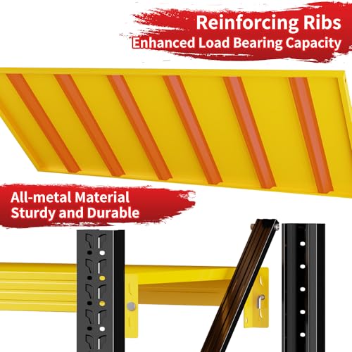 Metal Storage Rack (Black&yellow / 59.1"*23.7"*78.7")