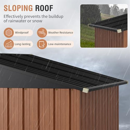 5x3 Ft Outdoor Storage Shed (3x5 FT/No Base)