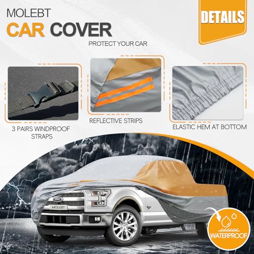 Multilayers Truck Cover Waterproof All Weather (One-green / Truck XXL Fit truck Length (231-250 Inch))