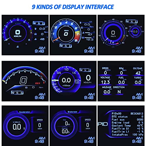 Car HUD Head Up Display (OBD2 Cable Connection)