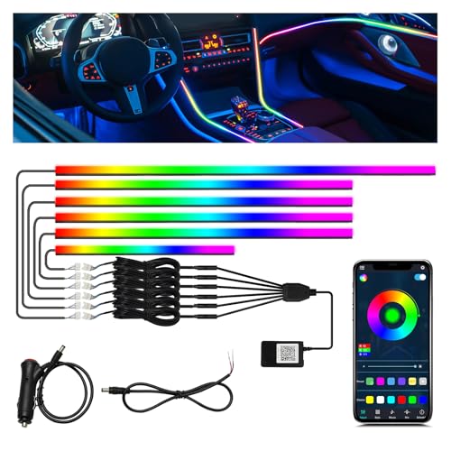 Interior Car LED Strip Lights (dreamcolor 6 in 1(one control box))