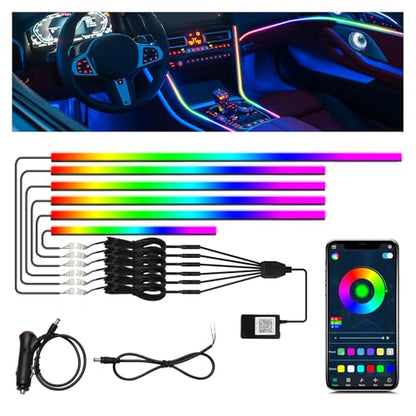 Interior Car LED Strip Lights (dreamcolor 6 in 1(one control box))