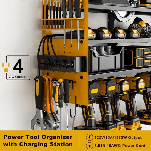 Power Tool Organizer Wall Mount (Yellow)
