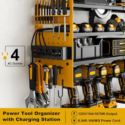 Power Tool Organizer Wall Mount (Yellow)