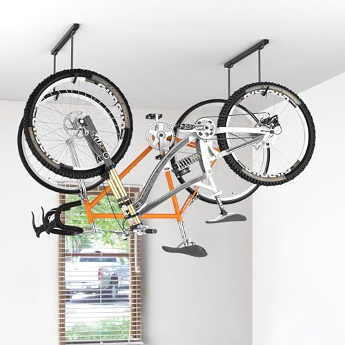 Ceiling Mounted Bike Rack for Garage (Ceiling rack for 2 bikes)