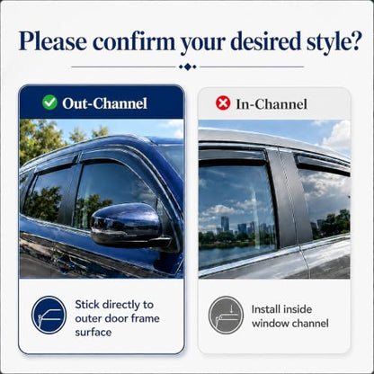 4PC Window Visors Rain Guards for 2018 (2018-2024 Chevy Equinox)