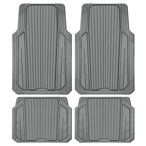 Heavy Duty Sporty Rubber Car Mats (gray)