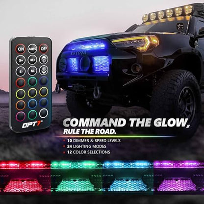 Aura Pro RGB Grille Accent Lights 24" with App & Remote Control (24” LED Strips / RGB (Red, Green, Blue))