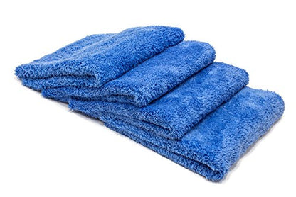 Korean Plush Premium Edgeless Microfiber Detailing Towels (Blue)