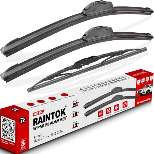 3 Pack Windshield Wiper Blades Replacement for Honda CRV CR (26"/16"/13")