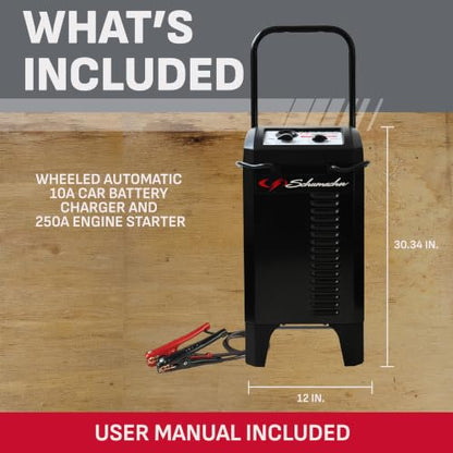 Wheeled 6 12V 250A Car Battery Starter (250 Amp)