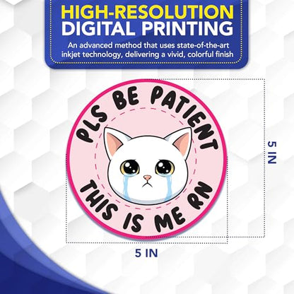 Pls Be Patient This is Me RN Locker Magnet 5 Inch (Pls Be Patient This is Me Rn)