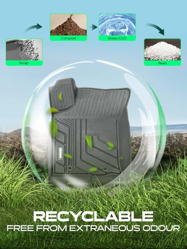 Automotive Floor Mats for Toyota Tacoma 2016 (2016-2023 Double Cab)
