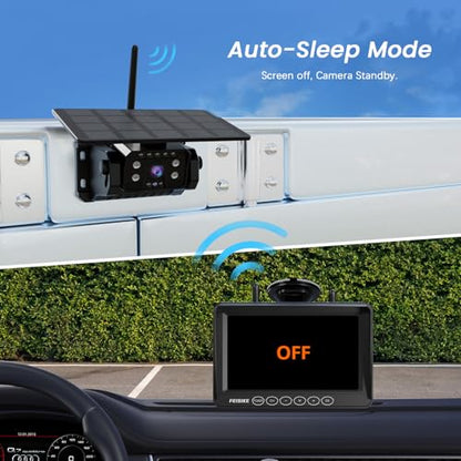 Magnetic Solar Wireless Backup Camera (7 Inch)