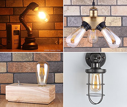 LED Edison Bulb 4W (Amber Warm / Pack of 6)