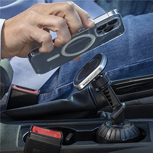 MP2CUPM SP MagicMount Pro2 Cup Holder Magnetic Cell Phone Holder Car Mount Kit Compatible with MagSafe (1 Pack)