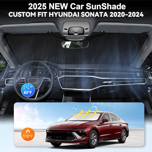 Custom Fit Sonata Windshield Sunshade for 2020 (for 2020-2025 Hyundai Sonata)