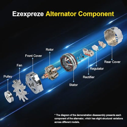 Hyundai kia Alternator Replacement Compatible with 2012 2013 2014 2015 2016 2017 Accent Veloster (13209N)