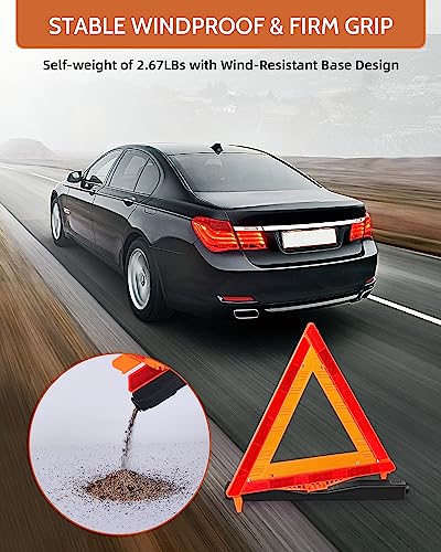 3 Pack Safety Triangles DOT Approved (17inch)