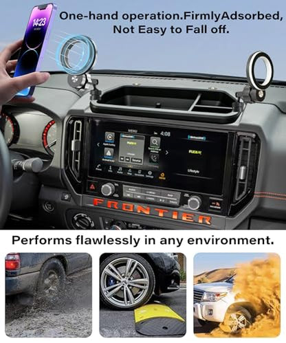 Car Phone Holder for Nissan Frontier 2025 2026 12.3" Screen Accessories (for 2025-2026 Nissan Frontier(12.3 Inch Screen))