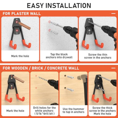 Garage Hooks Anti (32 Pack Orange)