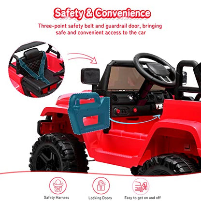 Ride on Truck with Remote Control (Red)