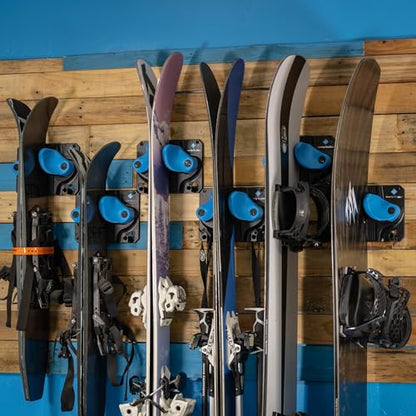The OG Ski & Snowboard Wall Mount (Cyan / Six Pack)