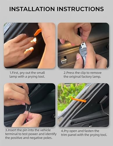 Car Trunk LED Strip Lights (Warm Yellow Light / 157.48")