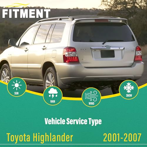 Windshield Wiper Blades Replacement for Toyota Highlander 2001 (22"/19"/12")