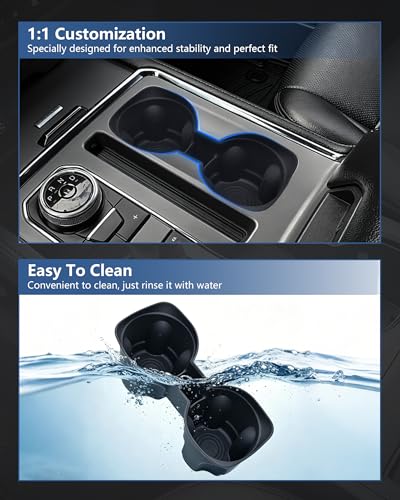 Cup Holder Inserts for Ford Expedition 2018 (For Expedition 20218-2024)