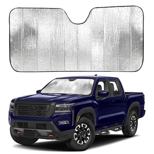 Accordion Car Windshield Sun Shade for Trucks (X-Large)